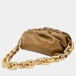 Bottega Veneta Brown Leather chain pouch
