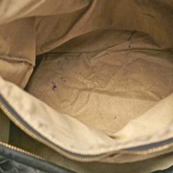 Pre Owned Bottega Veneta Black Intrecciato Leather Maxi Veneta Hobo 