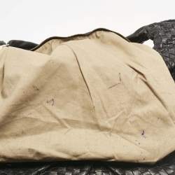 Pre Owned Bottega Veneta Black Intrecciato Leather Maxi Veneta Hobo 