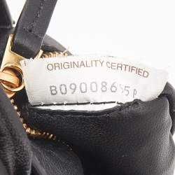 Pre Owned Bottega Veneta Black Intreccio Leather Padded Cassette Shoulder Bag