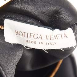 Pre Owned Bottega Veneta Black Intreccio Leather Padded Cassette Shoulder Bag