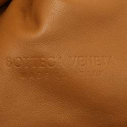 Bottega Veneta Brown Intrecciato Leather Pouch Clutch