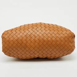 Bottega Veneta Brown Intrecciato Leather Pouch Clutch