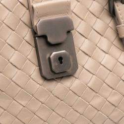 Bottega Veneta Brown Small Nappa Intrecciato Roma Satchel