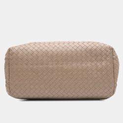 Bottega Veneta Brown Small Nappa Intrecciato Roma Satchel