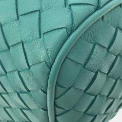 Bottega Veneta Blue Intrecciato Satchel