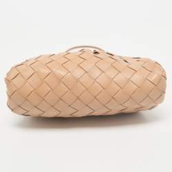 Bottega Veneta Beige Intrecciato Leather Mini The Pouch 