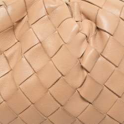 Bottega Veneta Beige Intrecciato Leather Mini The Pouch 