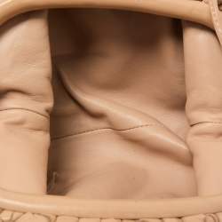 Bottega Veneta Beige Intrecciato Leather Mini The Pouch 
