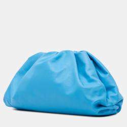 Bottega Veneta Blue Lambskin The Pouch