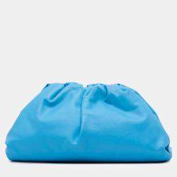 Bottega Veneta Blue Lambskin The Pouch