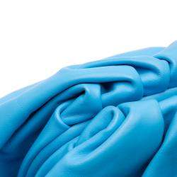 Bottega Veneta Blue Lambskin The Pouch