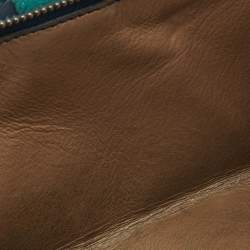 Bottega Veneta Light Blue Intrecciato Leather Compact Wallet