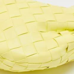 Pre Owned Bottega Veneta Yellow Intrecciato Leather Mini Jodie Hobo