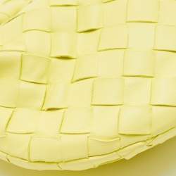 Pre Owned Bottega Veneta Yellow Intrecciato Leather Mini Jodie Hobo