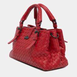 Bottega Veneta Red Small Intrecciato Roma