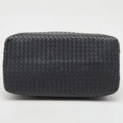 Bottega Veneta Grey Intrecciato Leather Medium Roma Tote