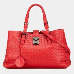Bottega Veneta Red Small Intrecciato Roma