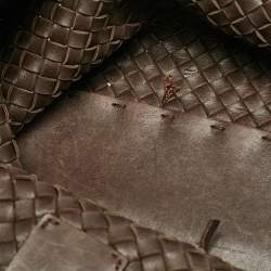 Bottega Veneta Cacao Intrecciato Leather Medium Cabat Tote 