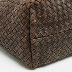 Bottega Veneta Cacao Intrecciato Leather Medium Cabat Tote 