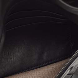 مملوكة مسبقًا Bottega Veneta Black Intrecciato Leather Flap Chain Crossbody Bag