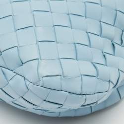 Bottega Veneta Light Blue Leather Mini BV Jodie Hobo