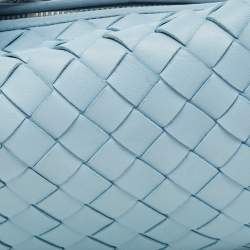 Bottega Veneta Light Blue Leather Mini BV Jodie Hobo
