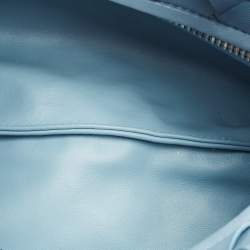 Bottega Veneta Light Blue Leather Mini BV Jodie Hobo