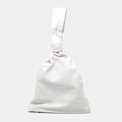 Bottega Veneta White Leather BV Twist bag