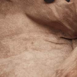 Pre Owned Bottega Veneta Black Intrecciato Leather Nodini Shoulder Bag