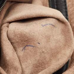 Pre Owned Bottega Veneta Black Intrecciato Leather Nodini Shoulder Bag