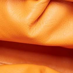 Bottega Veneta Orange Leather Mini The Pouch Bag