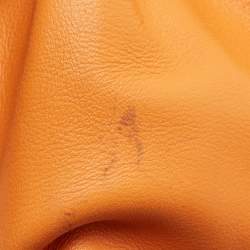 Bottega Veneta Orange Leather Mini The Pouch Bag