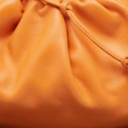Bottega Veneta Orange Leather Mini The Pouch Bag