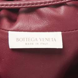Bottega Veneta Burgundy Bordeaux Leather Mini The Pouch Bag