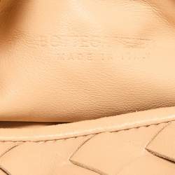Bottega Veneta Beige Intrecciato Leather Mini Jodie Hobo