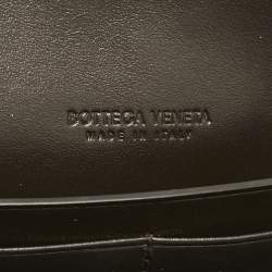 Bottega Veneta Dark Brown Intrecciato Leather Andiamo Long Clutch