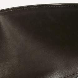 Bottega Veneta Dark Brown Intrecciato Leather Andiamo Long Clutch