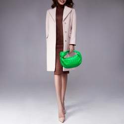 Bottega Veneta Green Intrecciato Leather Mini Jodie Hobo