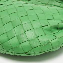 Bottega Veneta Green Intrecciato Leather Mini Jodie Hobo