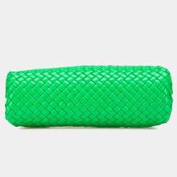 Bottega Veneta Green Small Nappa Intrecciato Top Handle Satchel