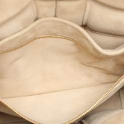 Bottega Veneta Beige Padded Suede Cassette Shoulder Bag