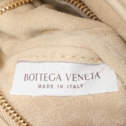 Bottega Veneta Beige Padded Suede Cassette Shoulder Bag