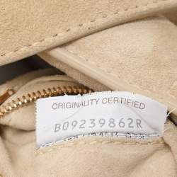 Bottega Veneta Beige Padded Suede Cassette Shoulder Bag