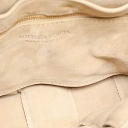 Bottega Veneta Beige Padded Suede Cassette Shoulder Bag
