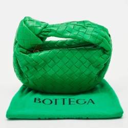 Bottega Veneta Green Intrecciato Leather Mini Jodie Hobo