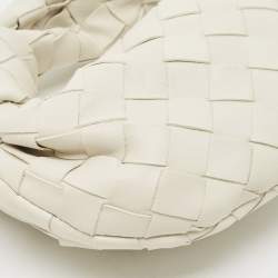 Bottega Veneta White Intrecciato Leather Candy Jodie Bag