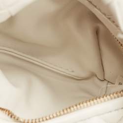 Bottega Veneta White Intrecciato Leather Candy Jodie Bag