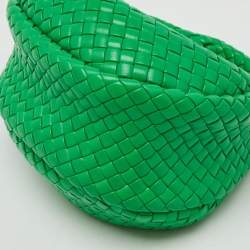 Bottega Veneta Green Intrecciato Leather Mini Padded Jodie Hobo
