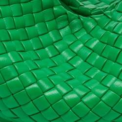 Bottega Veneta Green Intrecciato Leather Mini Padded Jodie Hobo